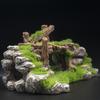 Aquarium Mountain View Rockery Hiding Cave Ornament Fish Tank Decoration