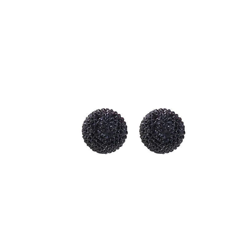 Silver Heart Stud Earrings: Fresh, Simple Geometric Design with Convex Surface and Cute Dangle Style
