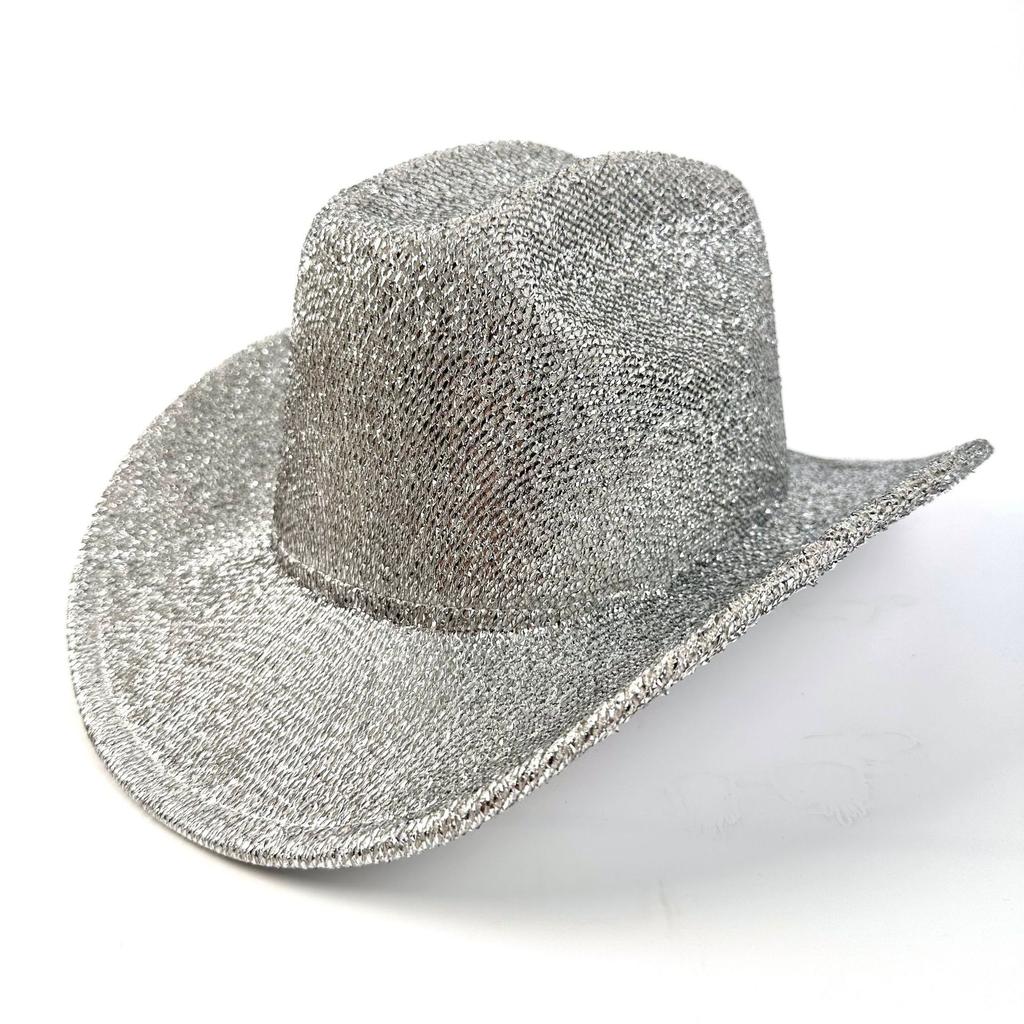 New Party Sequined Jazz Hat Western Cowboy Hat European And American Stage Performance Hat Colorful Top Hat