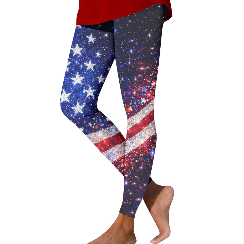 Women's Fashion Casual Print Straight-Leg Pants Outdoor Printed Slim Yoga Pants