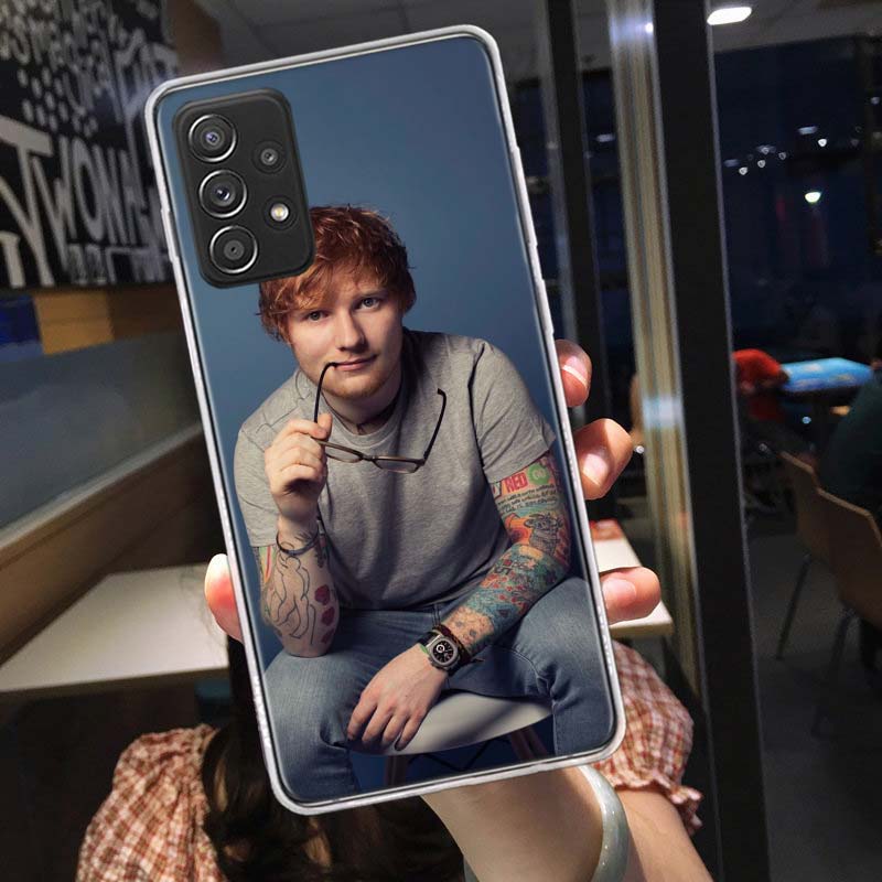 Ed sheeran Singer Phone Case for Samsung A54 A57 A37 A17 A14 A15 A12 A24 A34 A55 A35 A25 A52S A07 A05S A04S A22 A32 A72 Galaxy N