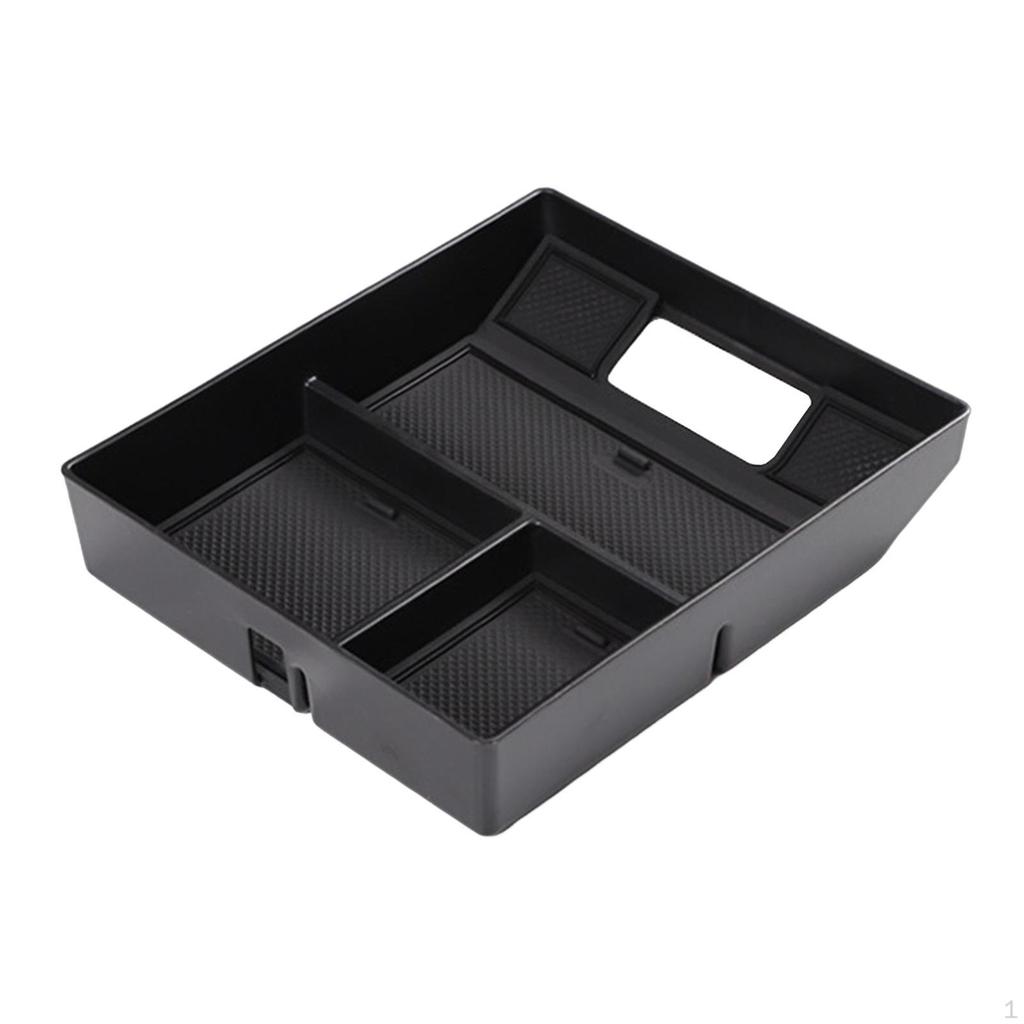 Automotive Center Console Organizer with Cable Slot Armrest Storage Box for L9