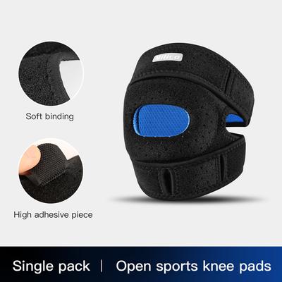 1Pc Elastic Knee Support Sleeve with Hole for Basketball Tennis Cycling Pressurized Wrap Braces Kneepad Safety