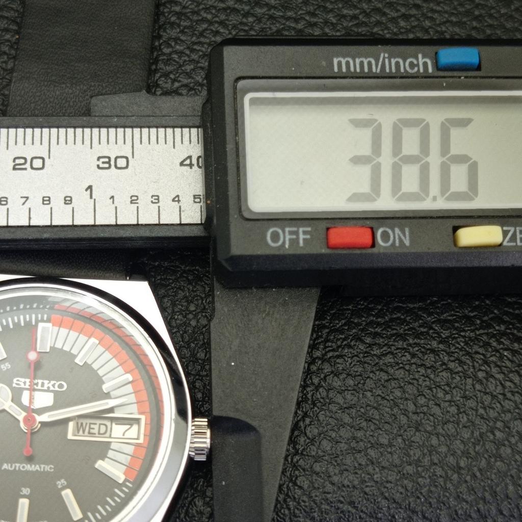 Seiko 5 AUTOMATIC VINTAGE REFURBISHED 6309A JAPAN MENS BLACK WATCH A440776-4 Sk-a440776