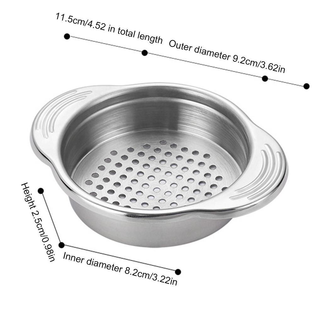 1/2pcs Universal Can Strainer Stainless Steel Can Colander Vegetable Fruit Can Strainer for Beans/Vegetables/Fruit/Tuna
