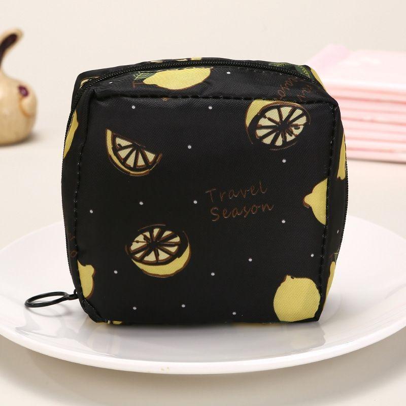 Women Coin Purse Sanitary Napkin Storage Bag Cartoon Waterproof Nursing Pad Bag Portable Large Capacity Menstrual Packet