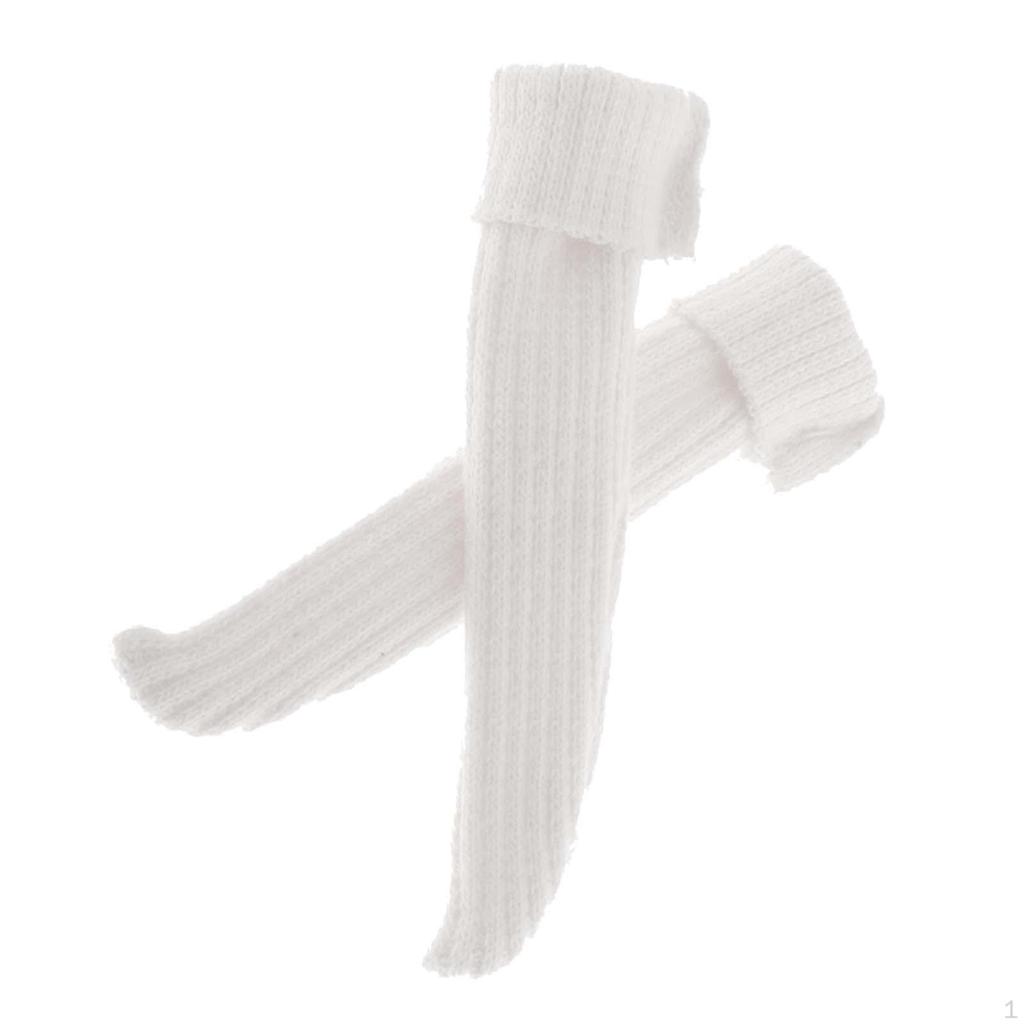 1/6 Girl Doll Long Socks Knitting Stocking Elastic and Cute for 30cm Girls