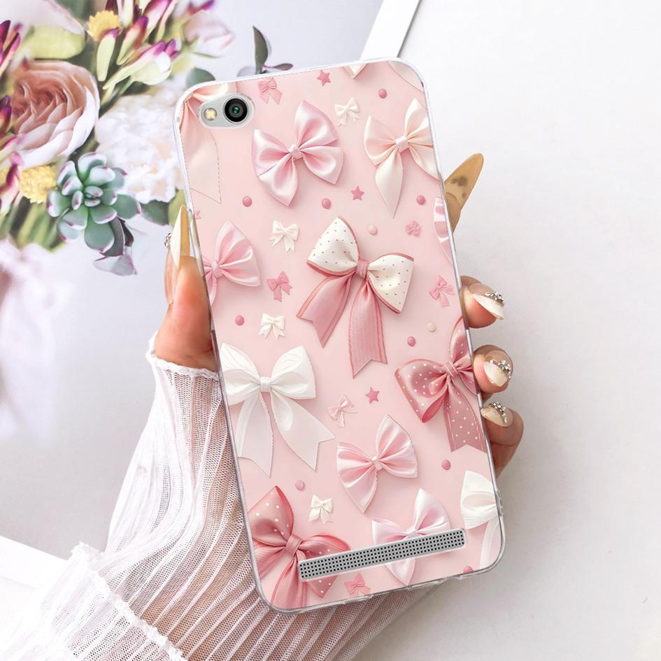For Cover Xiaomi Redmi 4A 5A 4 4X Go Phone Case Popular Butterfly Flower Soft Slim Silicone Back Cover For Redmi4a Redmi4x Shell