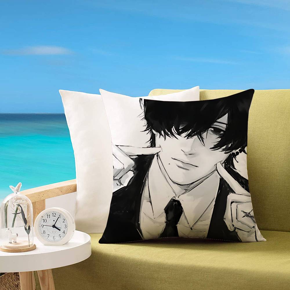 Cchainsaw Man Yoshida Cute Customizable Square Pillowcases Stylish And Soft Perfect For Beds Cars And Sofas