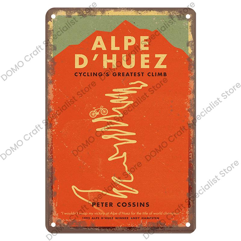 Vintage Bicycle Poster Metal Signs Plaque Retro Bike Cyclocross Metal Plate Tin Sign Garage House Wall Decor 20x30cm