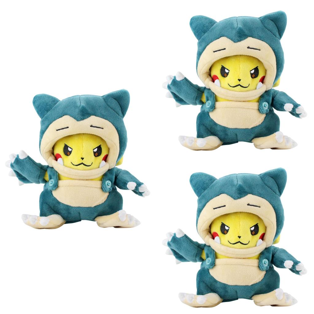 Adorable 20cm Pokemon Pikachu And Snorlax Soft Plush Toy For Kids