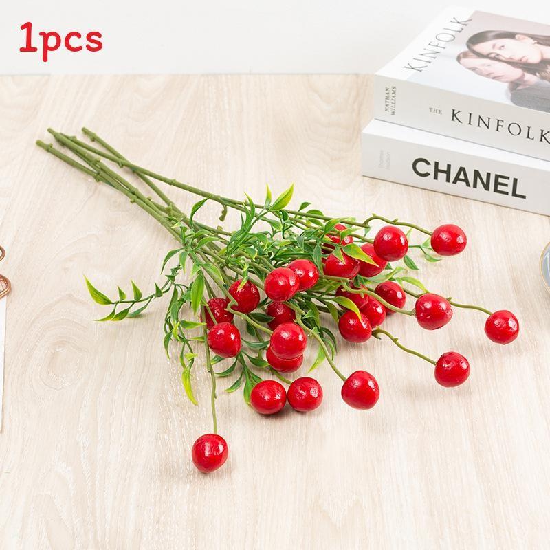 Red Orange Fruit Lemon Apple Plastic Fruit Flower Arrangement Gift Decoration