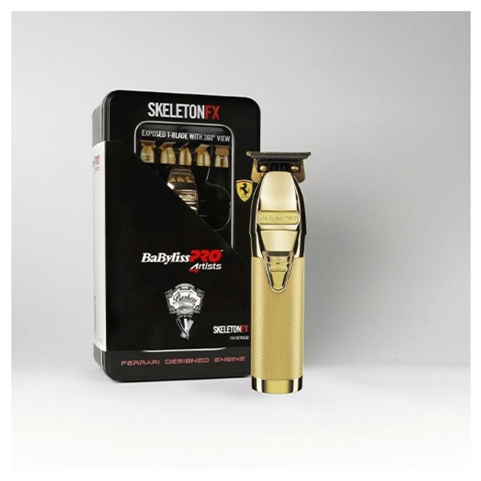 Tondeuse de précision - BABYLISS PRO - SkeletonFx dorée - Batterie Lithium-ion - Lame acier japonais