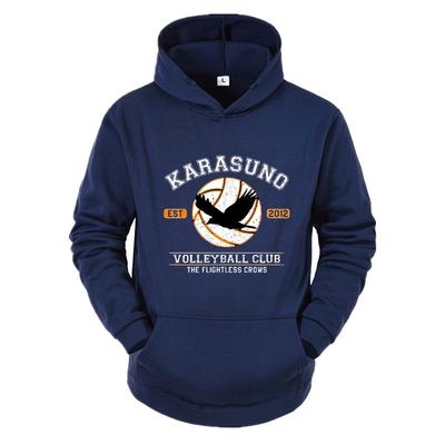 Japanese Anime "Haikyuu!!" Hoodie, Men's Street Style Sportswear with Fun Graphic Design, Suitable for Autumn and Winter, Unisex.