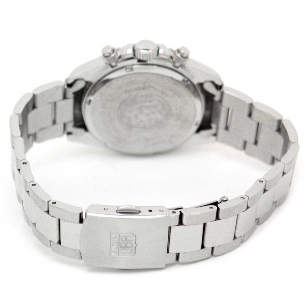 Elgin FK1120S Men's Silver Chronograph Dive Watch