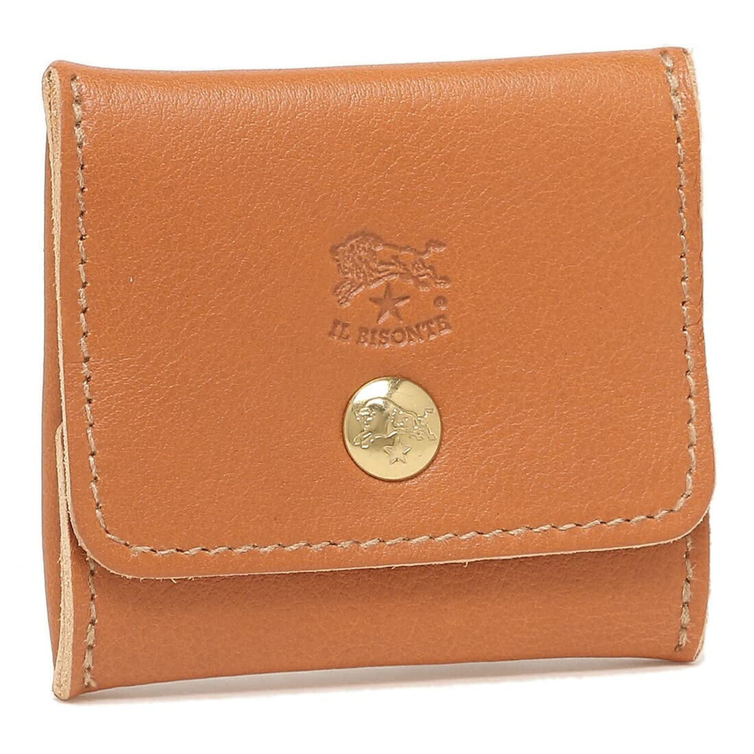 

IL BISONTE Coin Case, Brown, Men s and Women s, SCP020 PV0005 CA101B [Used]