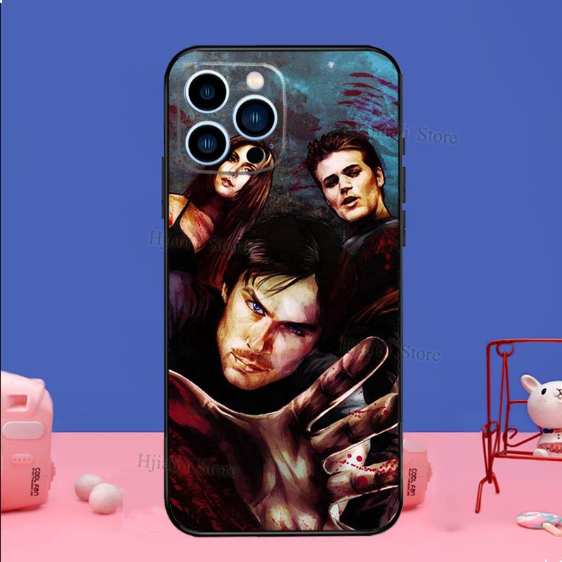 The Vampire Diaries Phone Case For iPhone 16 15 12 13 Mini 11 14 Pro XS Max Plus X XR Silicone Cover