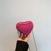 Chic Heart-shaped Crossbody Bag For Women Cute Small Trendy Everyday Purse