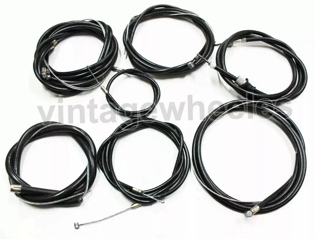 

Lambretta GP- SX-TV-LI NYLON Friction Free Complete Cable Kit Set Black