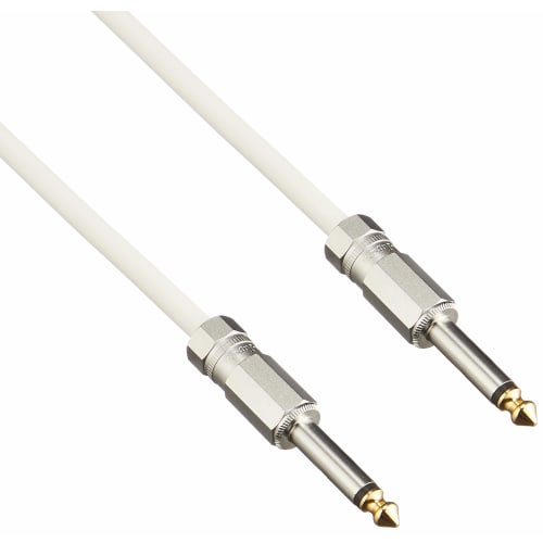 LIVE LINE LE-Stage Series Guitar Cable, 2m, LE-W2MS/S, White