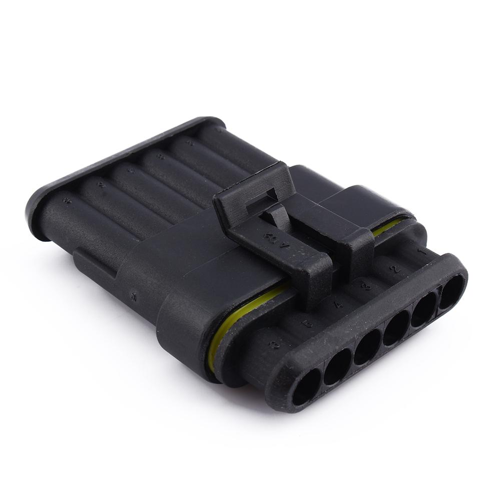 New Waterproof Electrical Wire Connector Plug 1 2 3 4 5 6 Way Pin for Car Truck