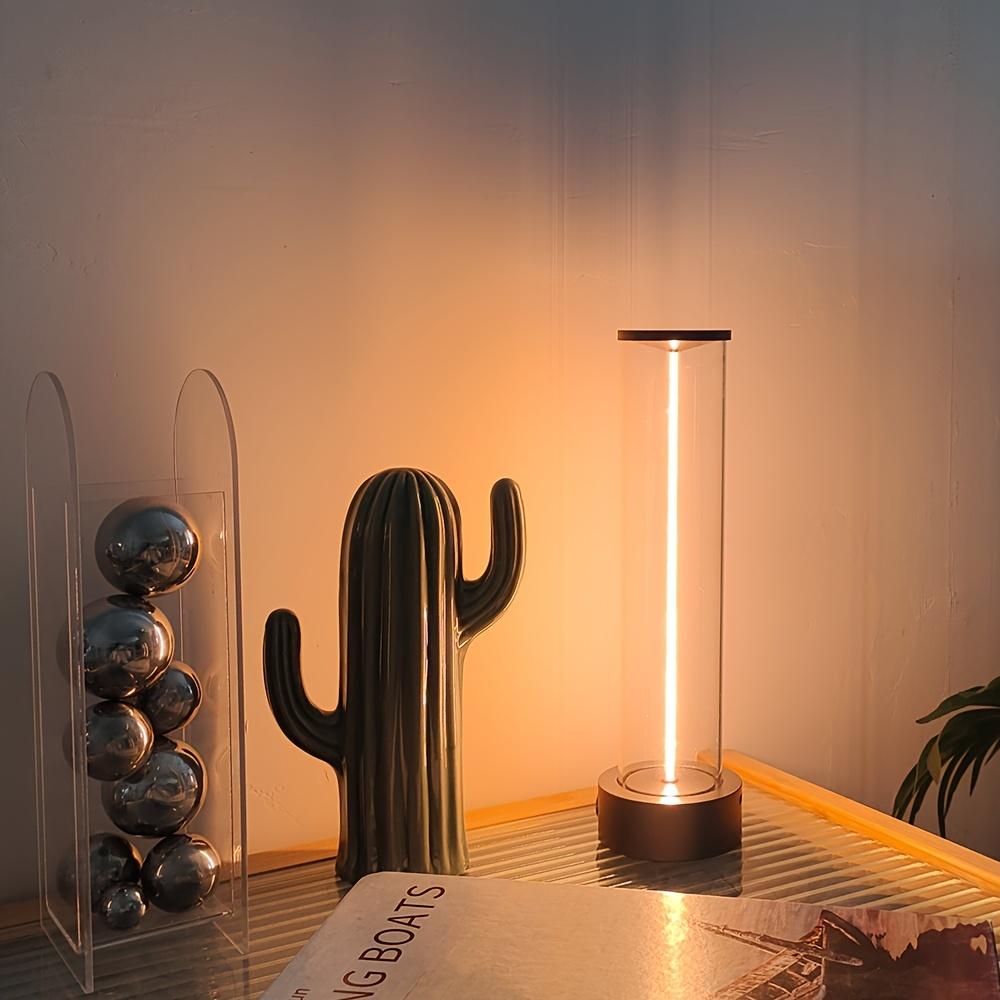 1PC Luz Nocturna LED Simple de Carga por Línea Táctil Carga USB Lámpara de Escritorio de Atmósfera Regalo Creativo Luz de Atmósfera Cuántica