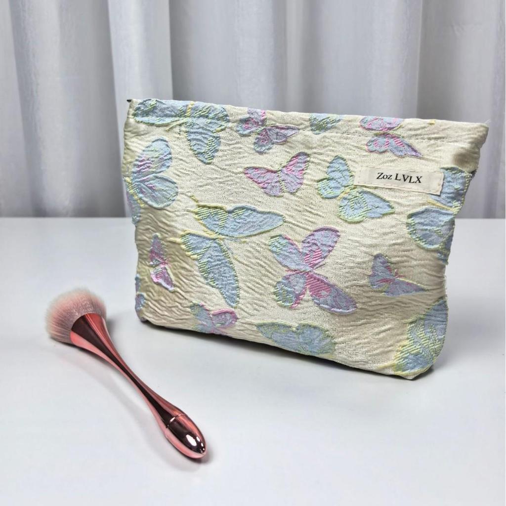 Colorful Butterfly Makeup Bag - High-End Portable Skincare & Cosmetic Organizer