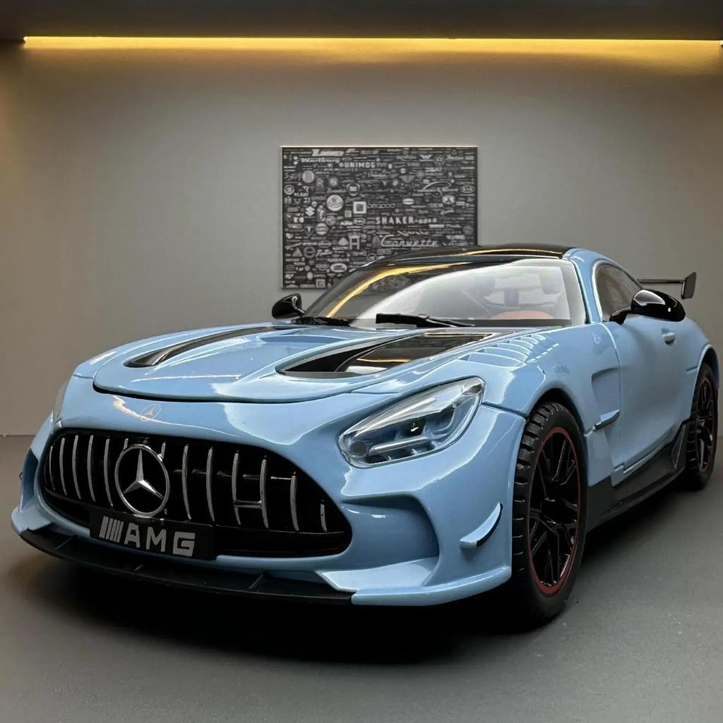 1:18 AMG GT Alloy Model Cars Diecast Toy Car Simulation Sound & Light Car Toys Model Gifts For Kids