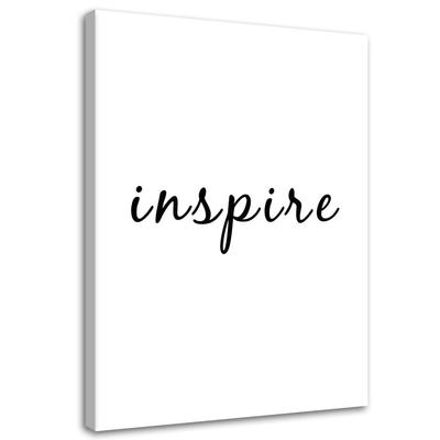 Canvas Print, Inspire Typography