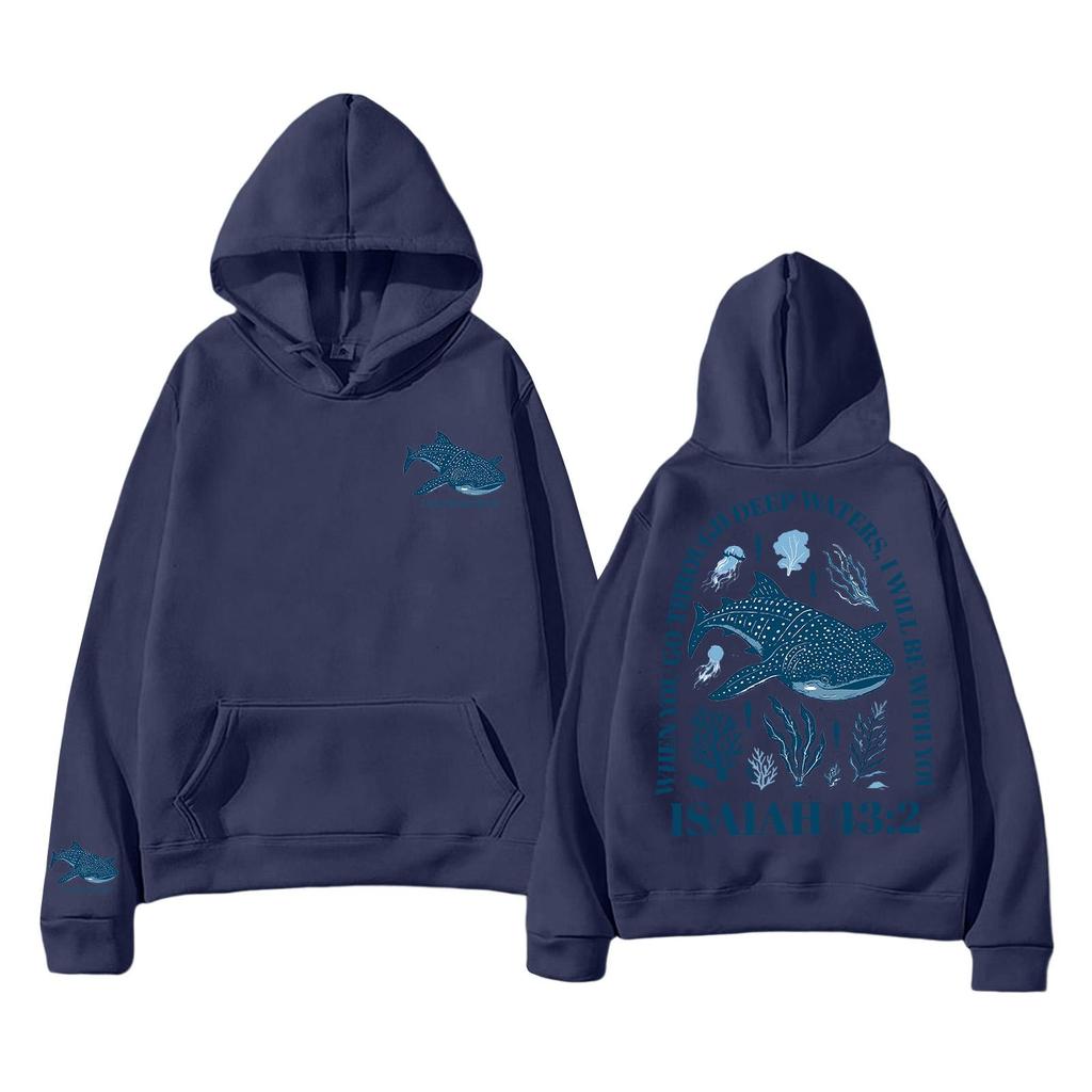 Unisex Lightweight Long-Sleeved Pullover Hoodie With Pockets And Print