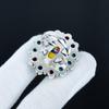 Beautiful Mosaic Japser Gemstone Ring, 925 Sterling Silver Ring, Gift For Her, Oval Stone ,Elegant Handmade Ring, Mosaic Japser Flower Silver Ring