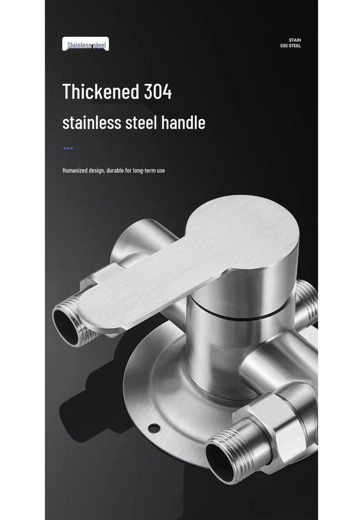 304 Stainless Steel Shower Mixer Tap for Hot and Cold Solar Water Heaters