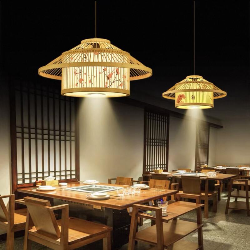Zen Bamboo Woven Pendant Lamp