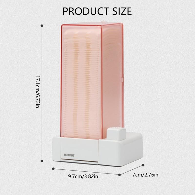 Contenitore Cotone Cosmetico Touch Control Scatola Dispenser da Parete con Dischetti Omaggio Salvaspazio Scatola Contenitore