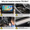 for Jeep Grand Cherokee 2021-2024 PPF Precut 8.5Mil Car Paint Protective Film TPU HD Film Scratch Protector Interior Accessories (Central Control One