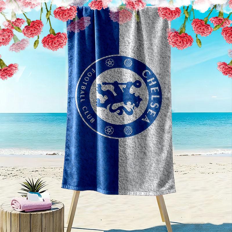Chelsea Print Beach Towel, Large Soft Quick Dry Towel for Beach Camping Swimming