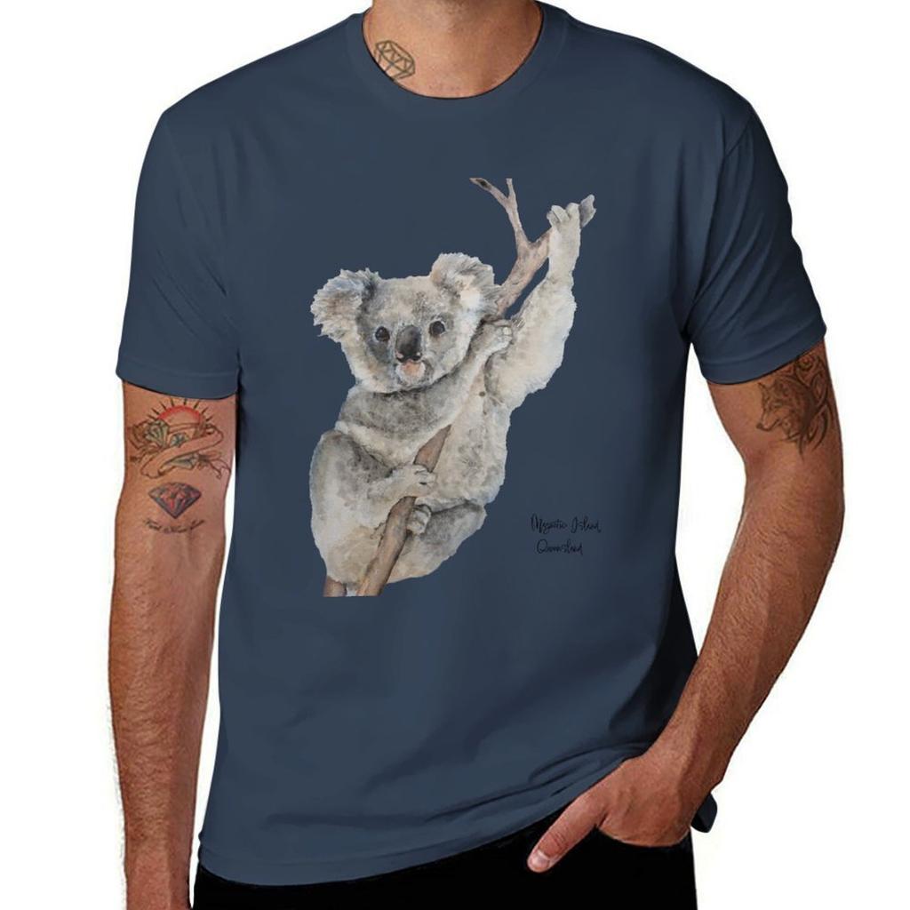 Magnetic Island Koala 2 Tshirt All Match Basic Short Sleeve Top Tshirt