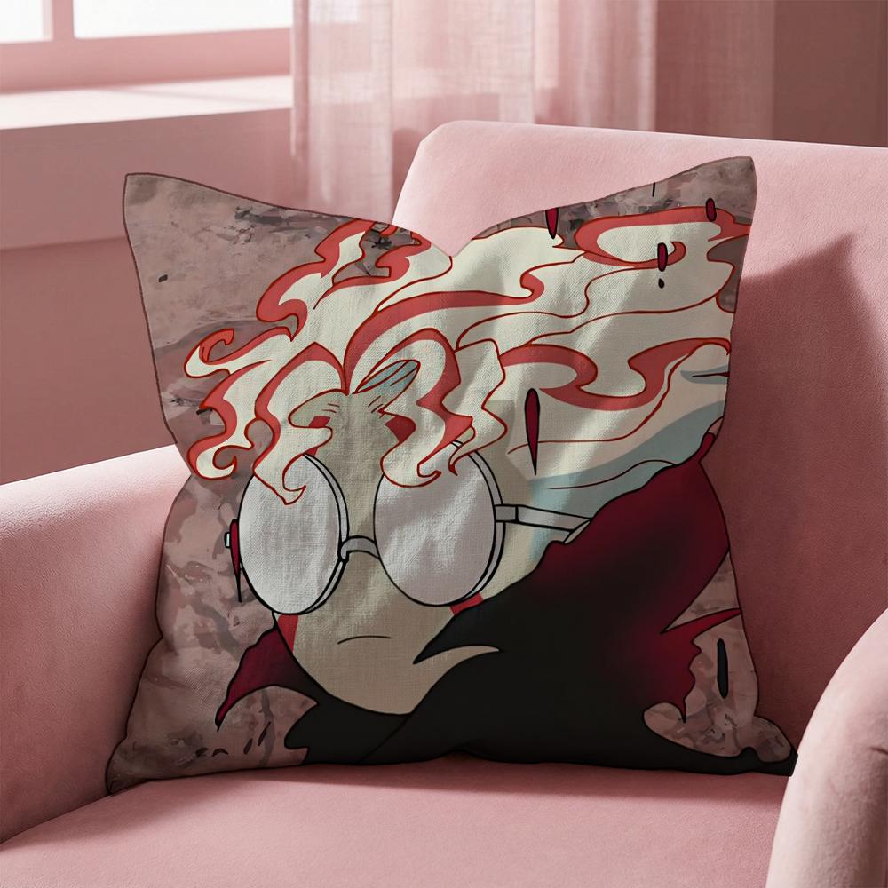Anime D-Dandadan Cushion Cover Multi-Scene Pillow Cover for Home & Car - Reversible, Soft & Durable for Daily Use