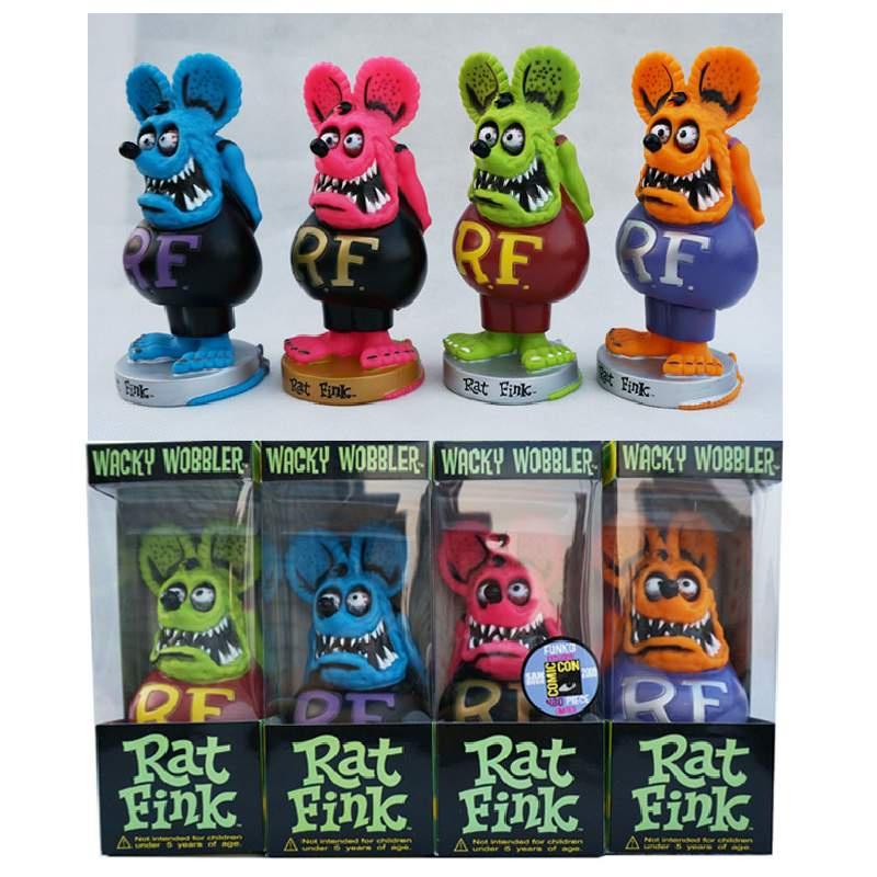 Niedliche Rat Fink PVC Sammlerfigur in auffälligen Farben mit Verpackung