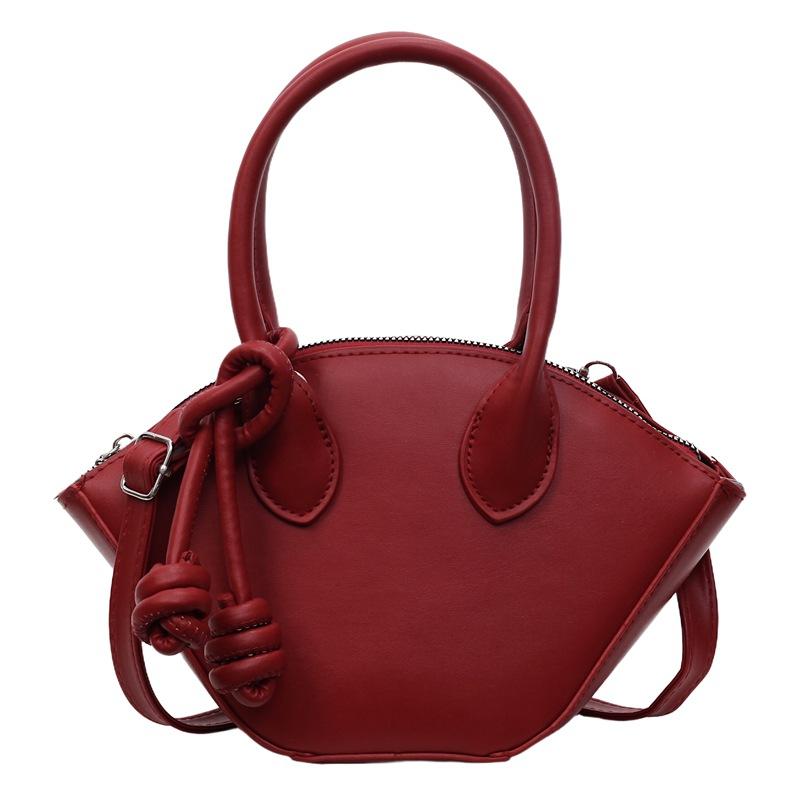 

Trendy women s bag summer new fashion commuter shoulder messenger bag retro texture handbag червоний