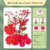 Thickened Handmade Bookmark with Calligraphy Painting, Creative Blank Cardboard, Dried Flowers, and Hand-painted Transparent Label