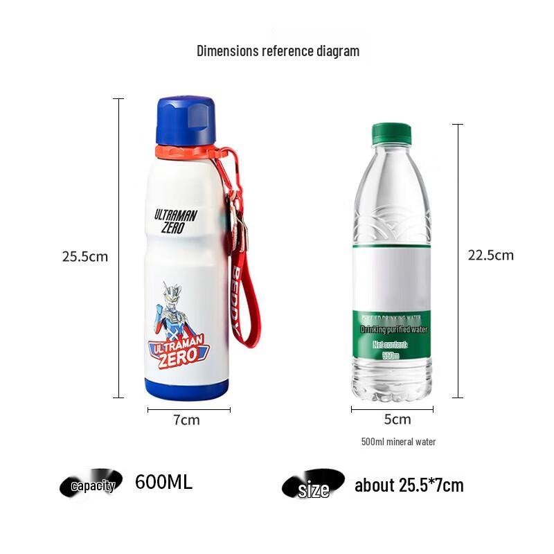 Beddybear 600ML Stainless Steel Insulated Sports Bottle