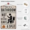 Vintage Metal Tin Sign This Is A Bathroom Not An Internet Cafe Quotes Retro Metal Sign Decor for Home Washroom Bathroom Gift