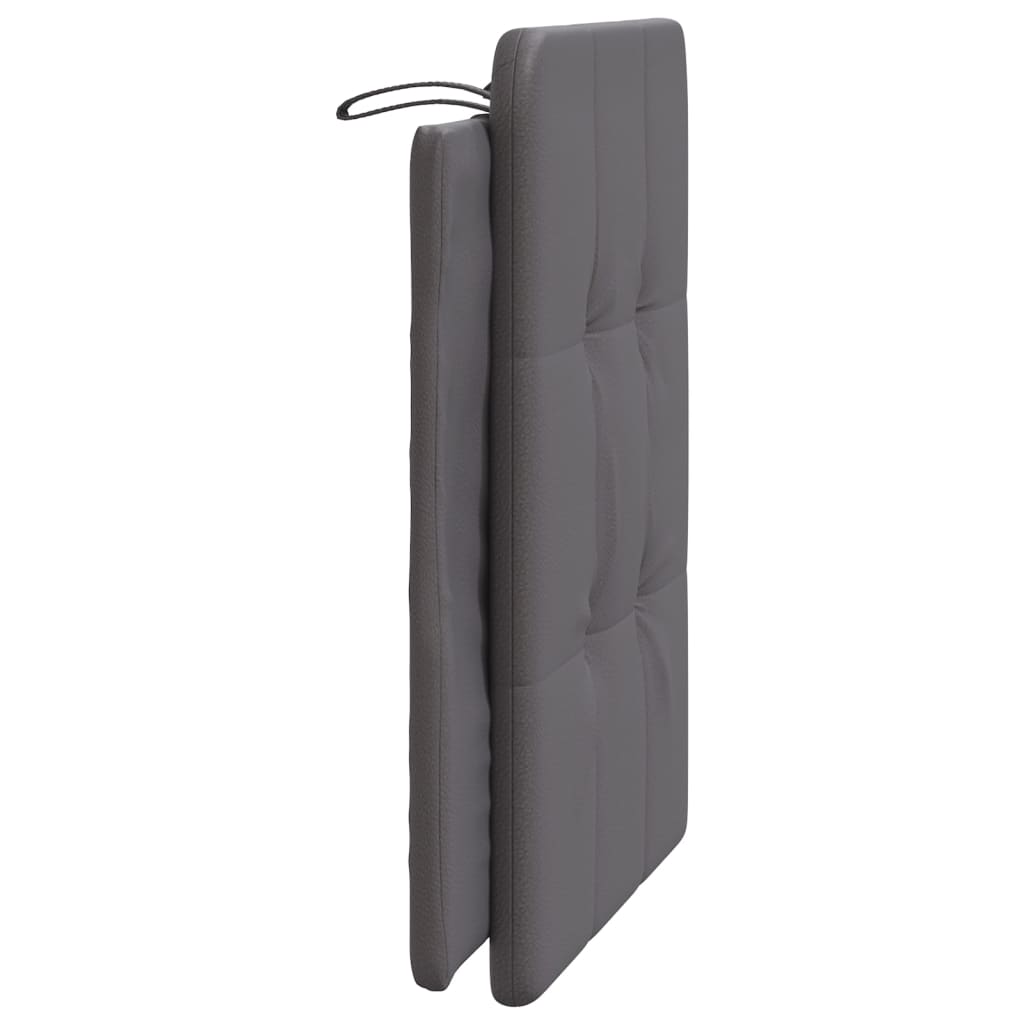 Headboard Cushion Zadar Grey 80 cm Faux Leather