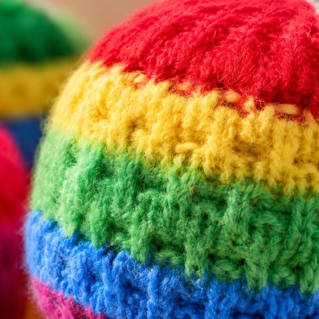 Pacote com 6 Hacky Sacks Tecidos à Mão Footbags Design Crochê Tricô Camada Externa de Algodão Durável com Enchimento de Pellets para Jogos de Chutar Malabarismo