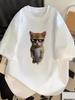 Funny Cat Meme Printed Tshirt Women Men Fashion Summer Oversized Short Sleeved Casual Harajuku Tshirts Tops Casual Clothing