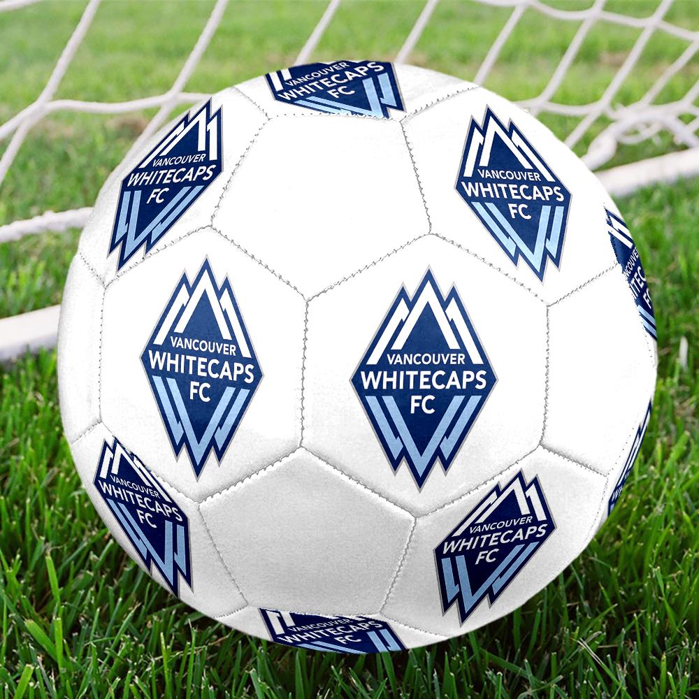 Vancouver Whitecaps FC size5 Soccer Ball, colorful, suitable for all ages, machine-stitched, PVC material, competition grade,durable and high bounce