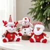 Youqi Christmas Decorations: Cartoon Santa and Snowman Doll Ornaments for Christmas Tree.