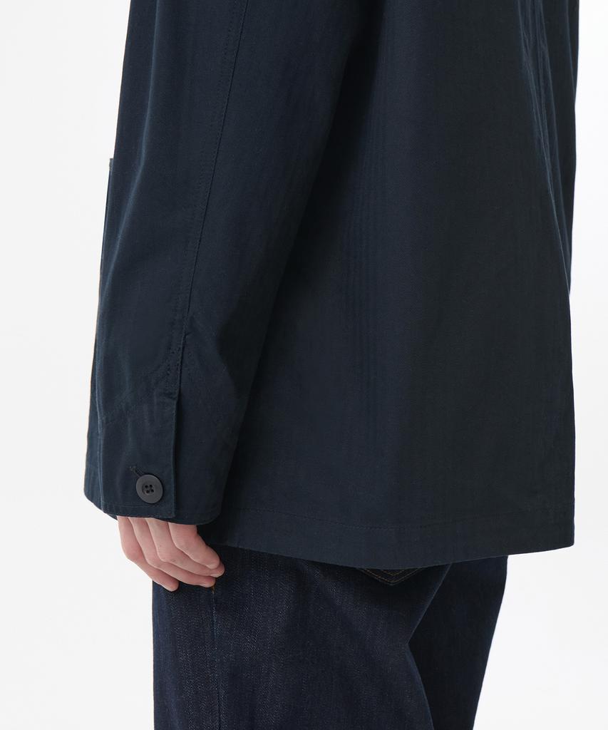 Musinsa Standard Cotton Herringbone Chore Jacket [Navy]