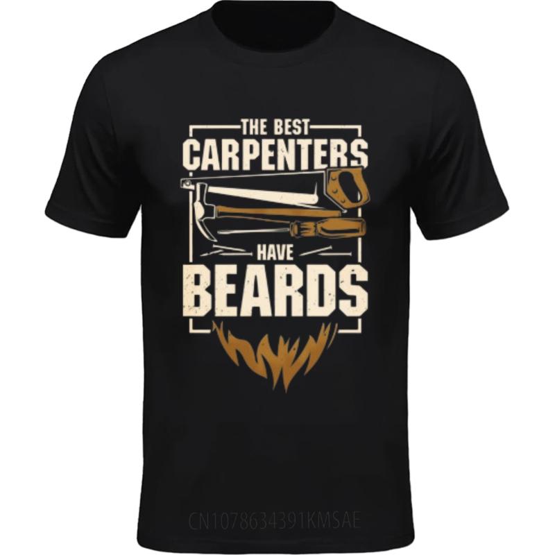 Unisex Brand Tshirt Street Wear Unisex Oneck Tshirt Plus Size The Best Carpenters Have Beards Stylish Unisex Tshirt Summer Fashions